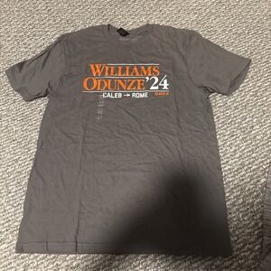 BREAKINGT Caleb Williams Rome  Odunze 24‎ Caleb NFLPA T Shirt Mens Medium NWT